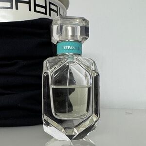 Tiffany & Co. Crystal Perfume Bottle with Turquoise Band